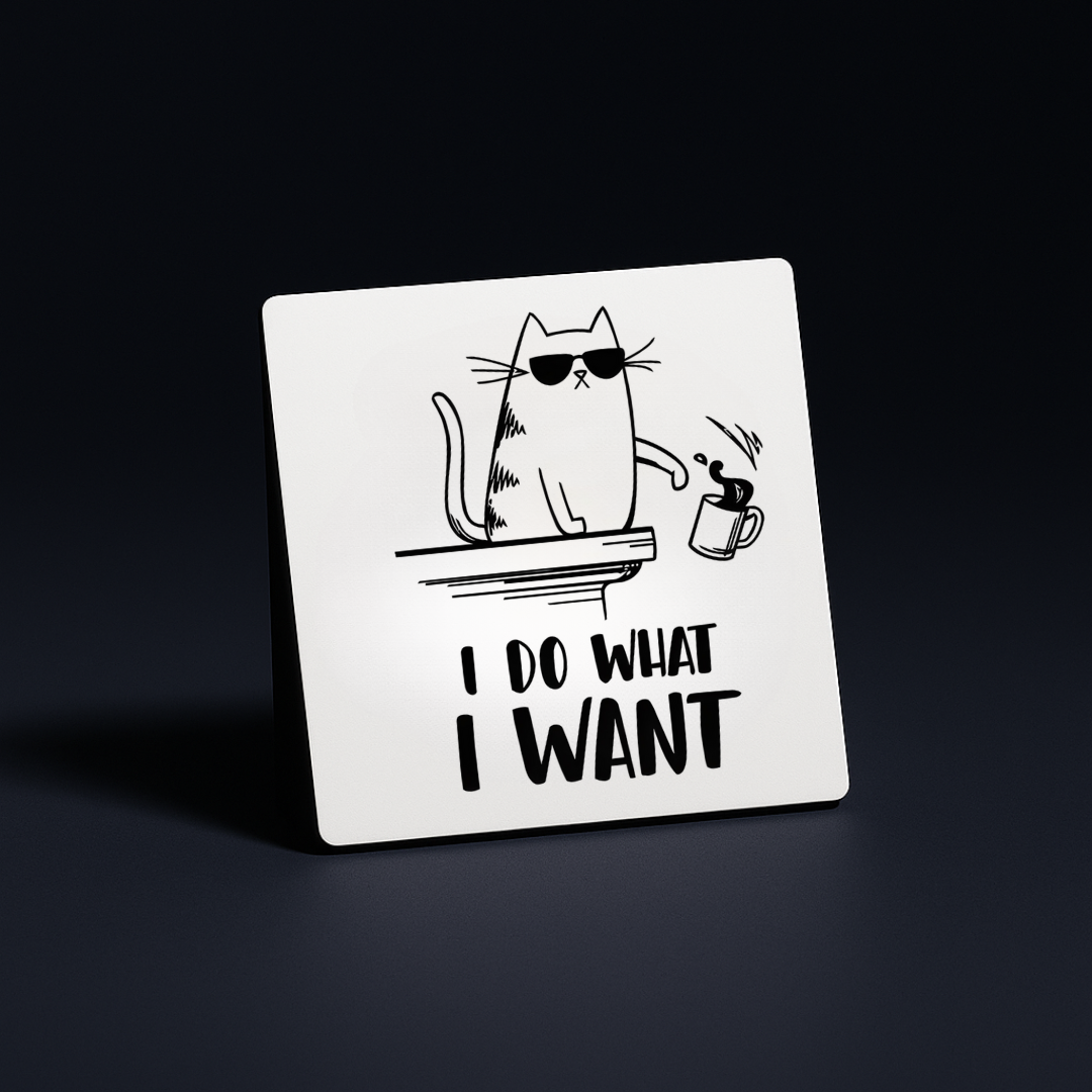 Feline CEO of Chaos Sticker